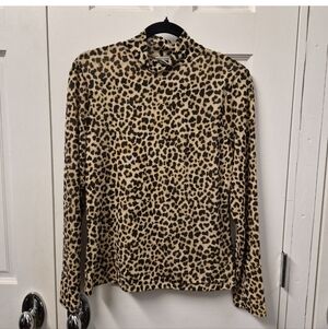 Target Leopard Print Long Sleeve Top